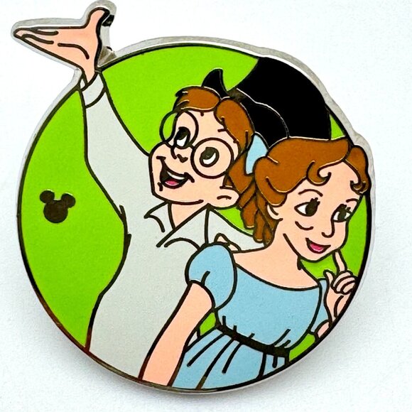 Hidden Mickey Disney Pin Set Of 3 Peter Pan Captain Hook Smee Wendy Tinkerbell - Picture 3 of 5